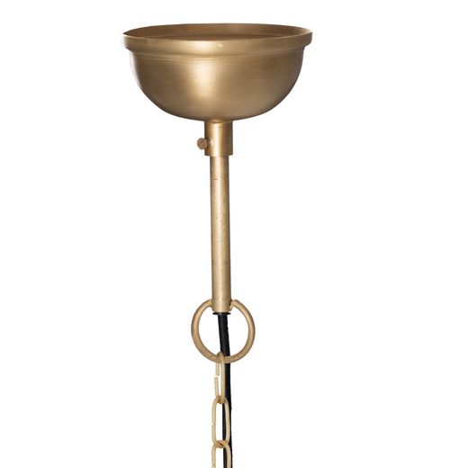 Copper and iron ceiling lamp, 30 x 30 x 20 cm