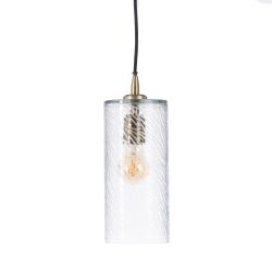 Crystal/metal ceiling lamp, lighting 12 x 12 x 32 cm