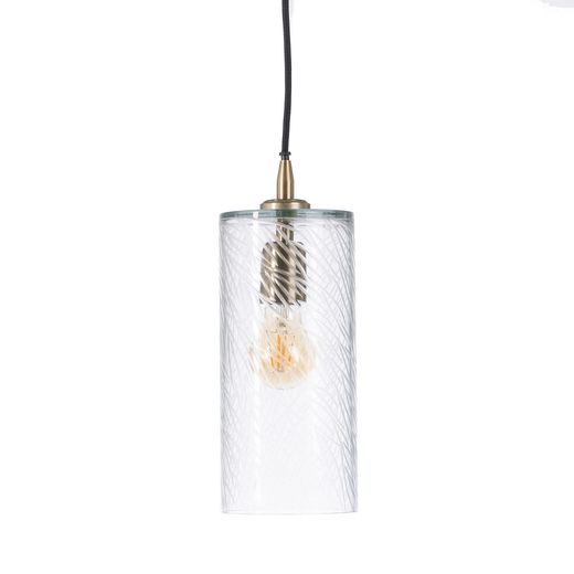 Crystal/metal ceiling lamp, lighting 12 x 12 x 32 cm