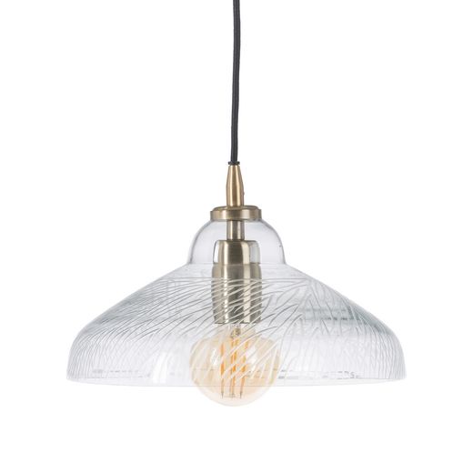 Crystal/metal ceiling lamp, lighting, 29 x 29 x 24 cm