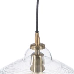 Crystal/metal ceiling lamp, lighting, 29 x 29 x 24 cm