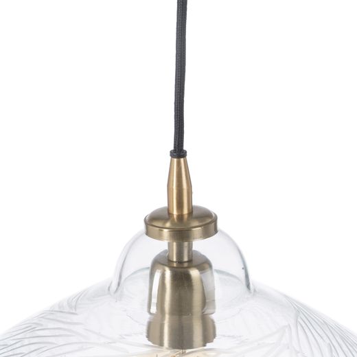 Crystal/metal ceiling lamp, lighting, 29 x 29 x 24 cm