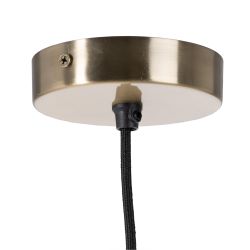 Crystal/metal ceiling lamp, lighting, 29 x 29 x 24 cm