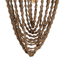 Plafonnier à perles naturelles, 39 x 39 x 71 cm