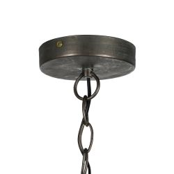 Ceiling lamp with natural beads, 47 x 47 x 52 cm