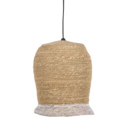 Natural fiber ceiling lamp, 20 x 20 x 24 cm
