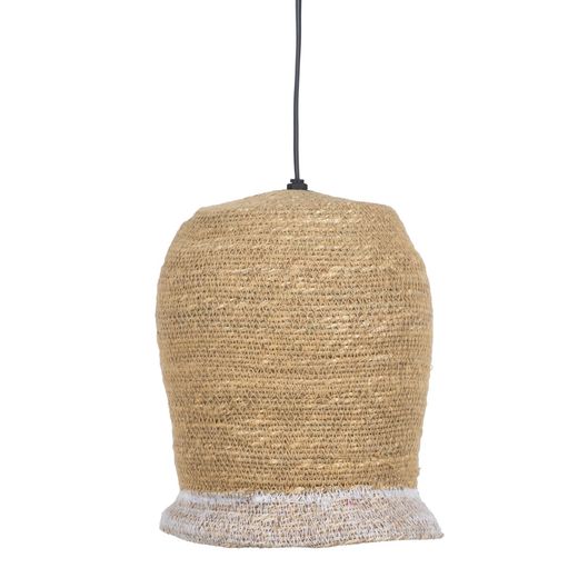 Natural fiber ceiling lamp, 20 x 20 x 24 cm