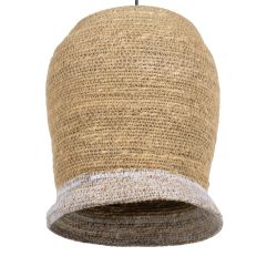 Natural fiber ceiling lamp, 20 x 20 x 24 cm
