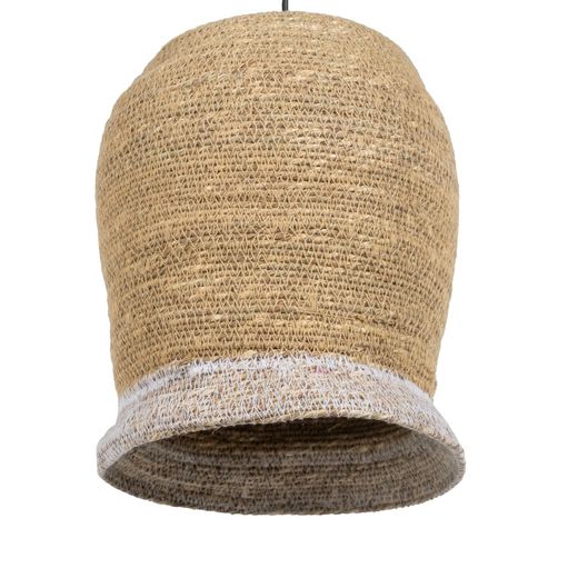 Natural fiber ceiling lamp, 20 x 20 x 24 cm
