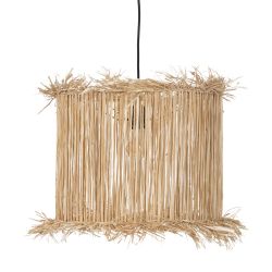 Natural fiber ceiling lamp, lighting 40 x 40 x 32 cm