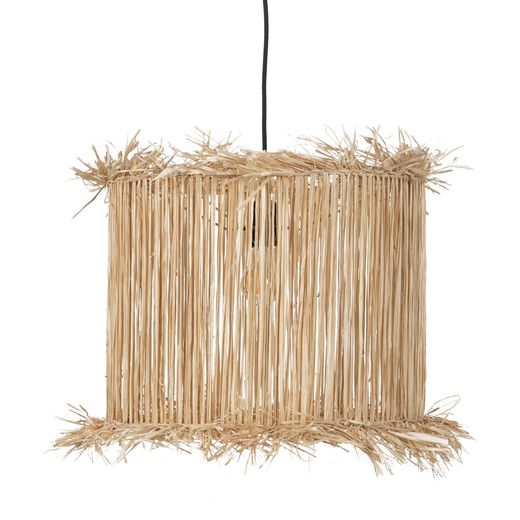 Natural fiber ceiling lamp, lighting 40 x 40 x 32 cm