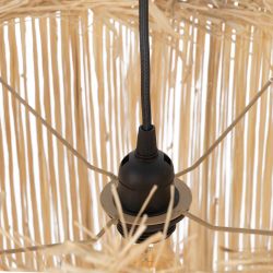 Natural fiber ceiling lamp, lighting 40 x 40 x 32 cm