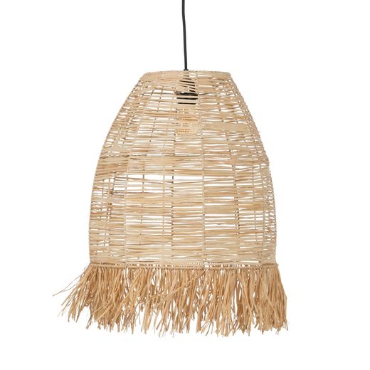 Natural fiber ceiling lamp, lighting 43 x 43 x 49 cm