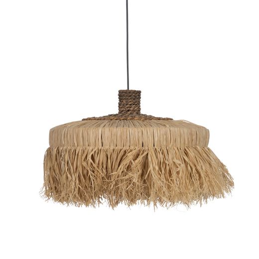 Natural fiber ceiling lamp, lighting 50 x 50 x 35 cm
