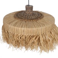 Natural fiber ceiling lamp, lighting 50 x 50 x 35 cm