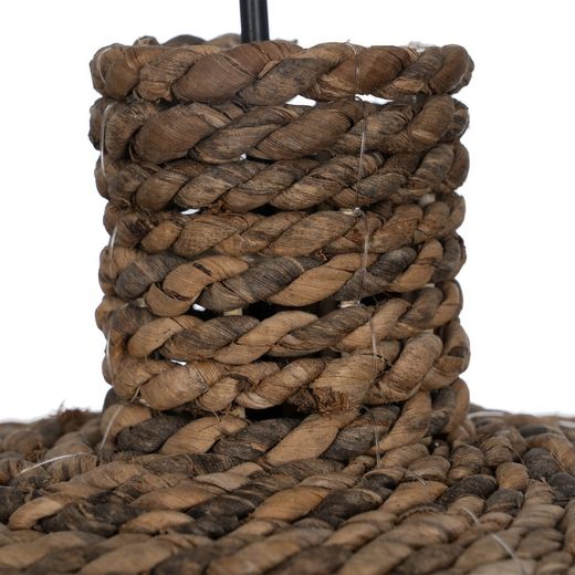Natural fiber ceiling lamp, lighting 50 x 50 x 35 cm