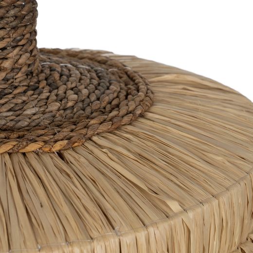 Natural fiber ceiling lamp, lighting 50 x 50 x 35 cm