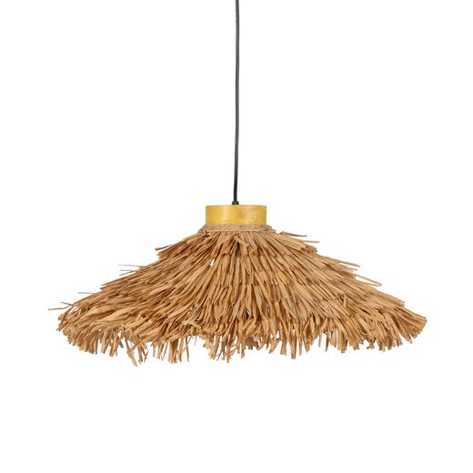 Natural fiber ceiling lamp, lighting 54 x 54 x 18 cm