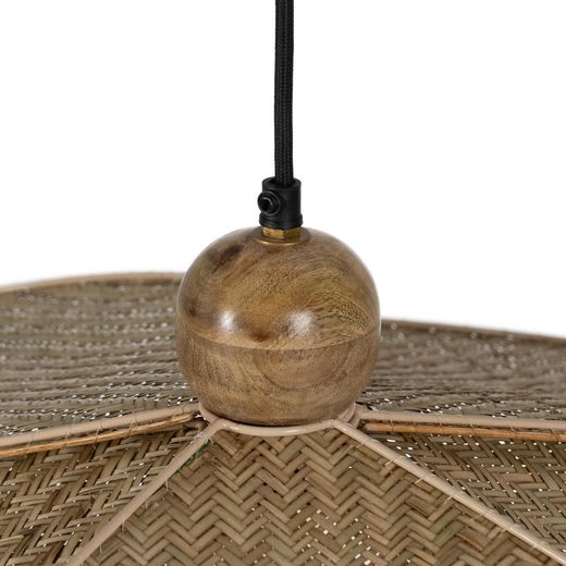Deckenleuchte aus Naturfasern, Maße: 82 x 82 x 28 cm