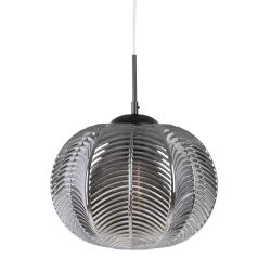 Grey crystal ceiling lamp, lighting, 34.50 x 34.50 x 130 cm