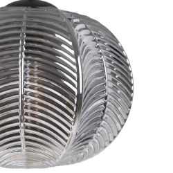 Grey crystal ceiling lamp, lighting, 34.50 x 34.50 x 130 cm