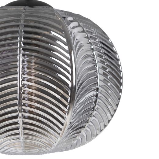 Grey crystal ceiling lamp, lighting, 34.50 x 34.50 x 130 cm