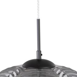 Grey crystal ceiling lamp, lighting, 34.50 x 34.50 x 130 cm