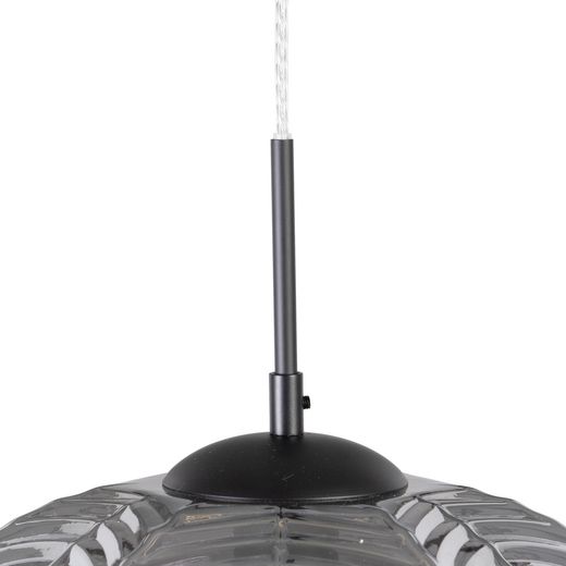 Grey crystal ceiling lamp, lighting, 34.50 x 34.50 x 130 cm