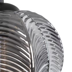 Grey crystal ceiling lamp, lighting, 34.50 x 34.50 x 130 cm
