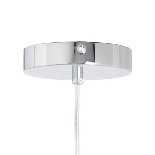 Grey metal and glass ceiling lamp 30 x 30 x 50 cm