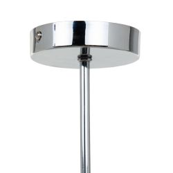 Grey metal ceiling lamp, decorative, 44 x 44 x 65 cm
