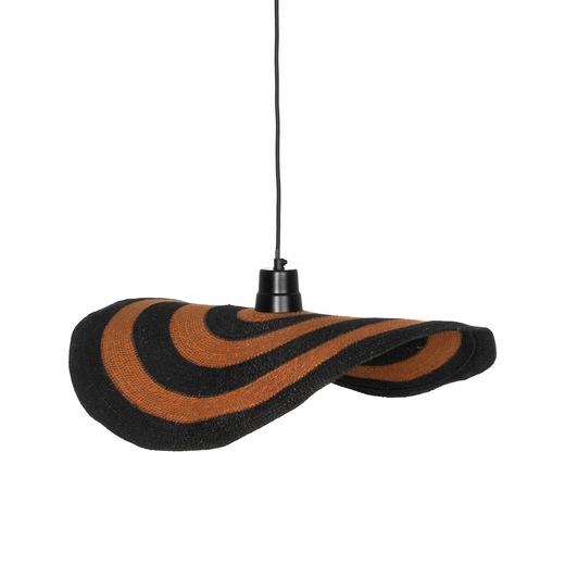 Lámpara techo naranja-negro 60 x 60 x 7 cm