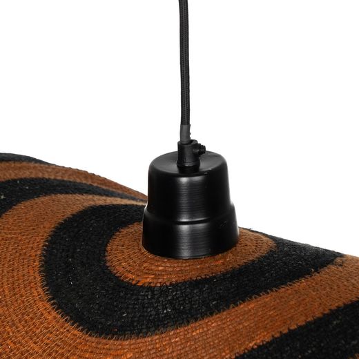 Orange-black ceiling lamp 60 x 60 x 7 cm