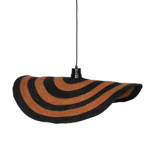 Orange-black ceiling lamp 75 x 75 x 7 cm