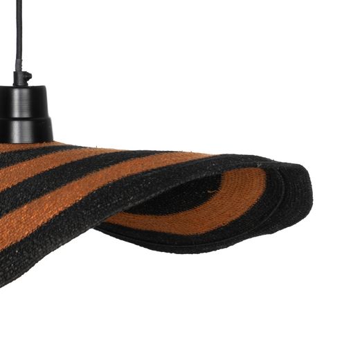 Orange-black ceiling lamp 75 x 75 x 7 cm