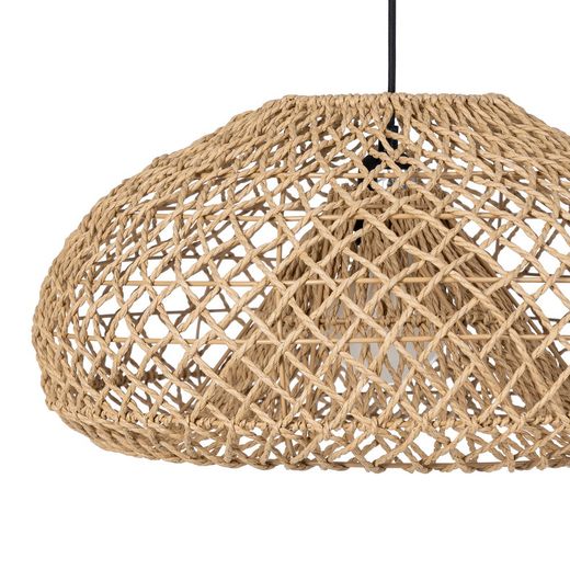 Natural paper rope ceiling lamp 45 x 45 x 22 cm