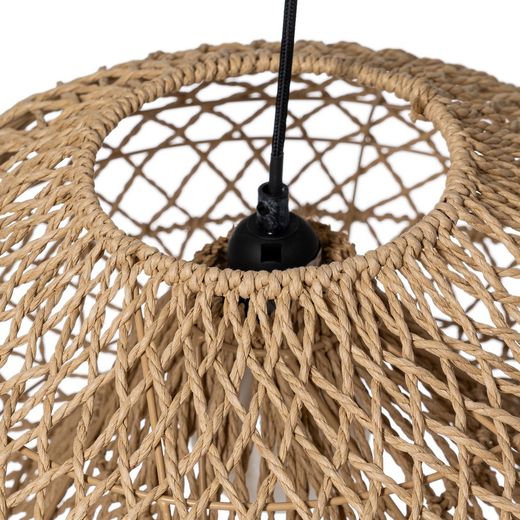 Natural paper rope ceiling lamp 45 x 45 x 22 cm