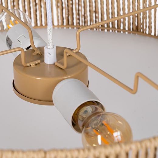 Natural paper rope ceiling lamp 52 x 52 x 15.50 cm