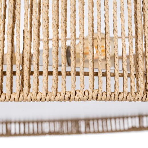 Natural paper rope ceiling lamp 72 x 72 x 15.50 cm