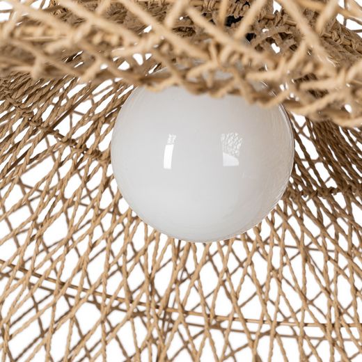 Natural paper rope ceiling lamp 81 x 81 x 32 cm