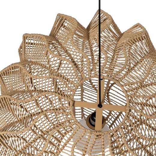 Natural paper rope ceiling lamp 89 x 70.50 x 37.50 cm