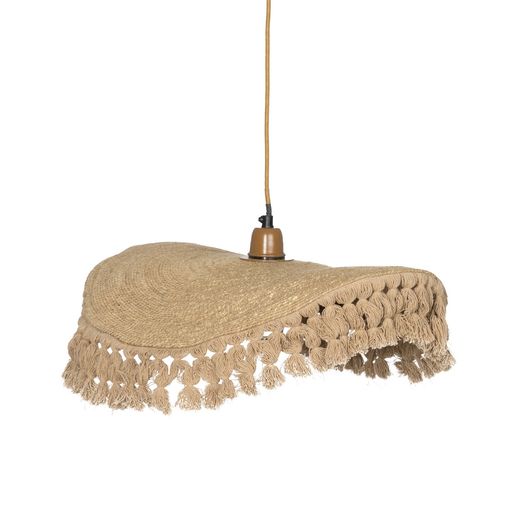 Natural fiber ceiling lamp 45 x 45 x 6 cm