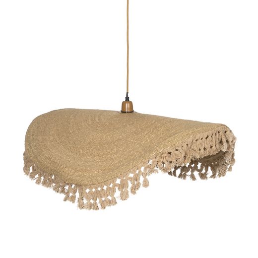 Natural fiber ceiling lamp 78 x 78 x 8 cm