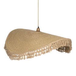 Natural fiber ceiling lamp 90 x 90 x 6 cm