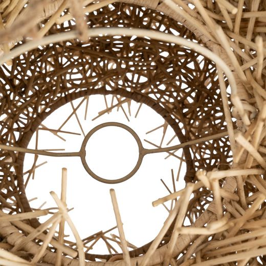Natural rattan ceiling lamp, lighting 50 x 50 x 33 cm
