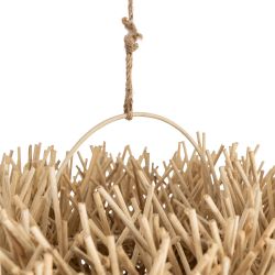 Natural rattan ceiling lamp, lighting 50 x 50 x 33 cm