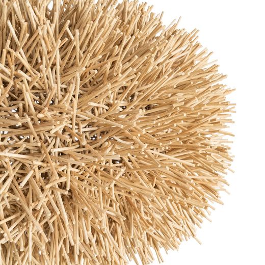 Natural rattan ceiling lamp, lighting, 70 x 70 x 45 cm