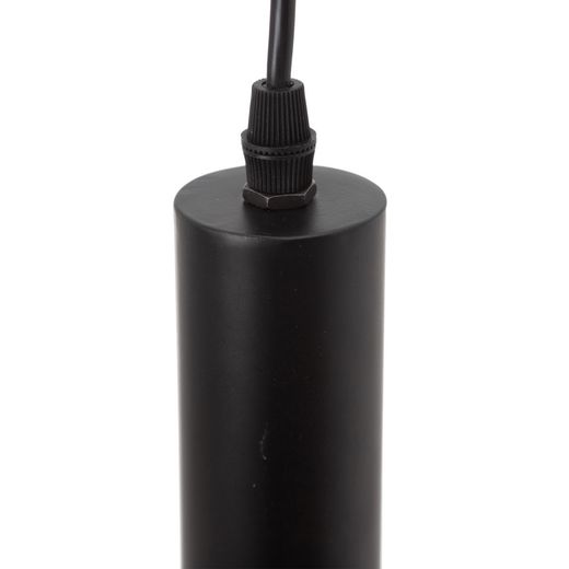 Black and copper metal ceiling lamp 15 x 15 x 30 cm