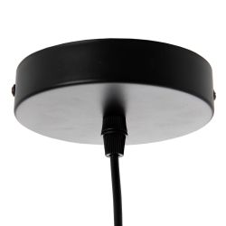 Black and copper metal ceiling lamp 15 x 15 x 30 cm