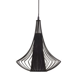 Black iron ceiling lamp, lighting, 30 x 30 x 45 cm